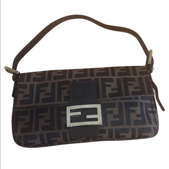 Fendi Handbags - Authentic FENDI  Zucca Baguette | Logo Vintage Bag